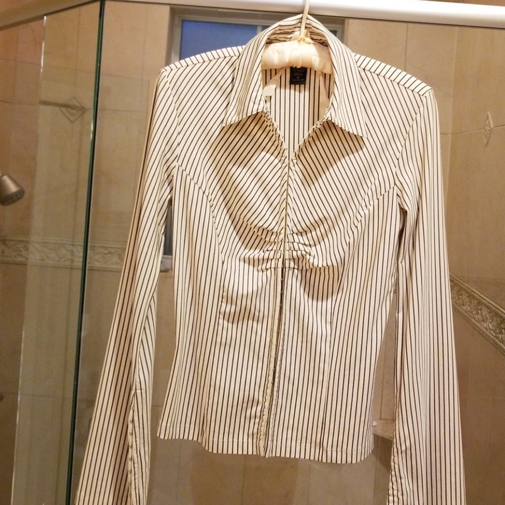 Express long flared sleeved blouse